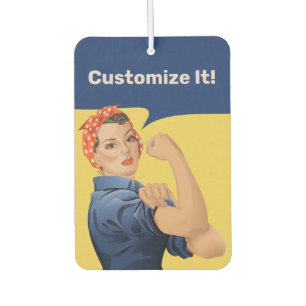 Rosie the Riveter Car Air Freshener
