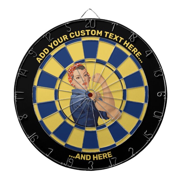 Rosie the Riveter Dartboard (Front)