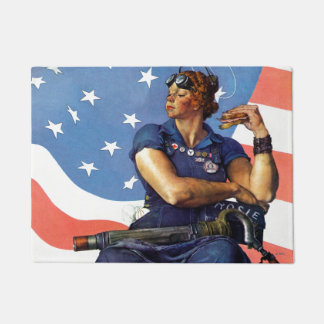 "Rosie the Riveter" Doormat