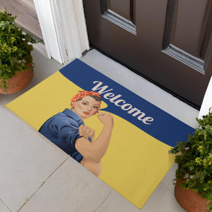 Rosie the Riveter Doormat