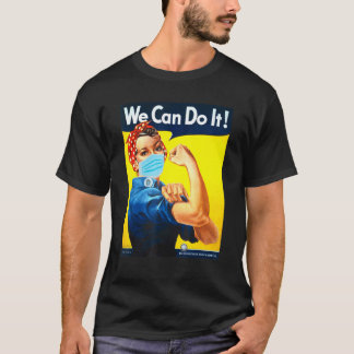 Rosie The Riveter Face Face Mask T-Shirt