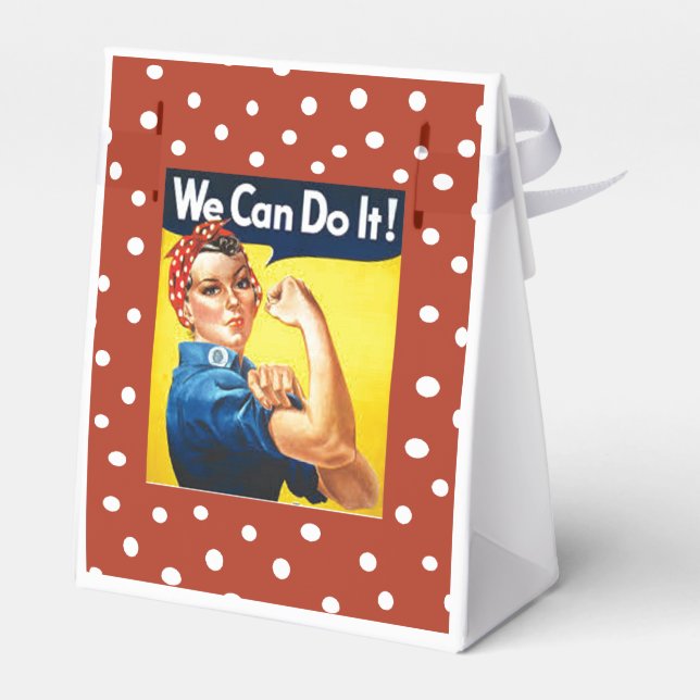Rosie the Riveter Favour Box (Back Side)