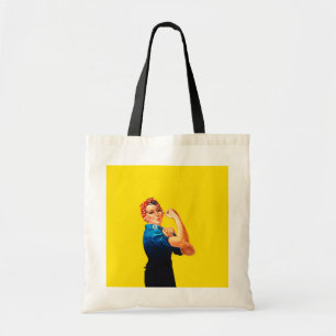 Rosie The Riveter Figure Retro Style Tote Bag