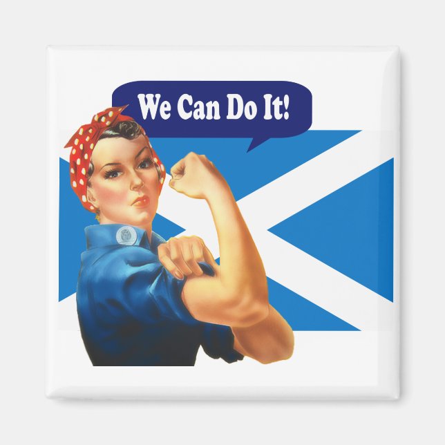Rosie the Riveter for Scottish Independence Magnet (Front)