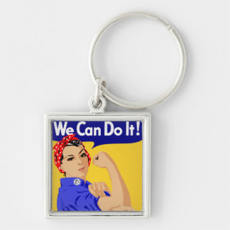 Rosie the Riveter graphic design Key Ring