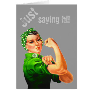 Rosie The Riveter - Green Military