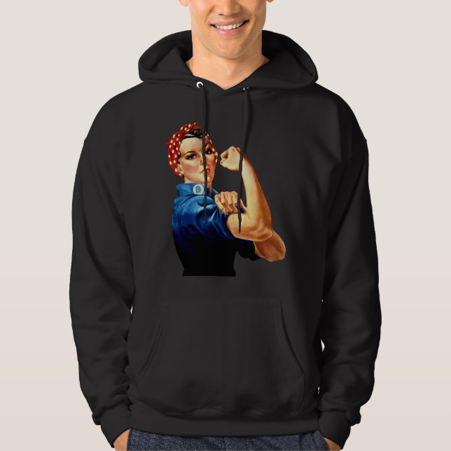 Rosie the Riveter  Hoodie (Front)