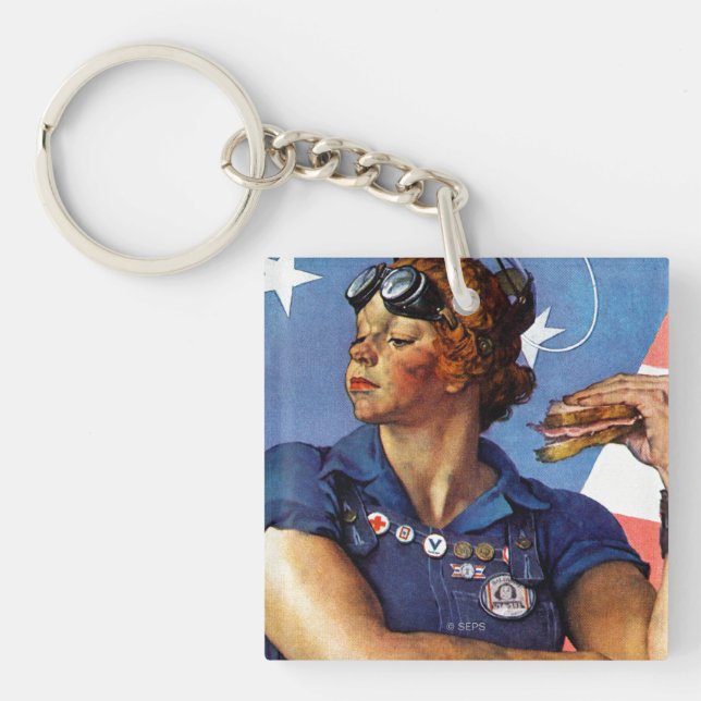 Rosie the Riveter Key Ring (Front)