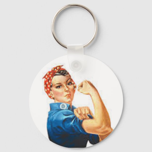 Rosie the Riveter Key Ring (Front)