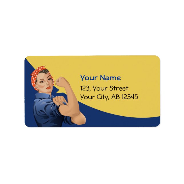 Rosie the Riveter Label (Front)