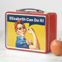Rosie the Riveter | Metal Lunch Box | Personalise