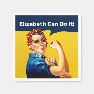 Rosie the Riveter   Napkin   Personalise