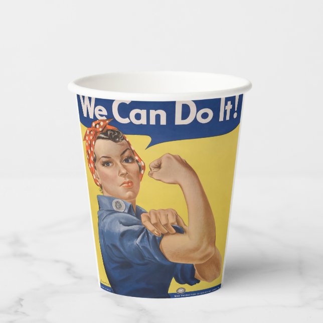Rosie the Riveter Paper Cups (Front)