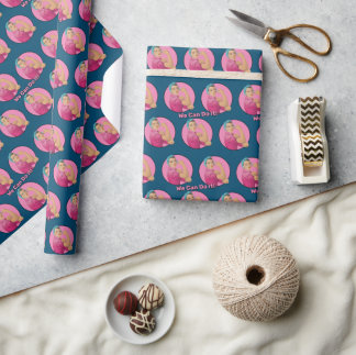 Rosie the Riveter Pattern Wrapping Paper