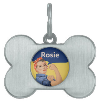 Rosie the Riveter Pet ID Tag