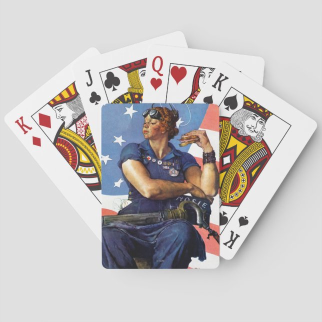 "Rosie the Riveter" Playing Cards (Back)