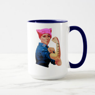 Rosie the Riveter Resists Trump Mug