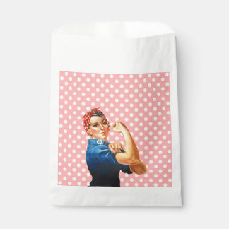 Rosie The Riveter Retro Style Favour Bags