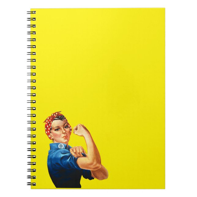 Rosie The Riveter Spiral Notebook (Front)