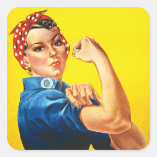 Rosie The Riveter Square Sticker