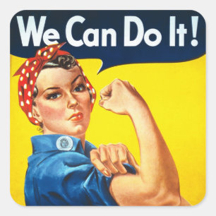 Rosie The Riveter Square Sticker