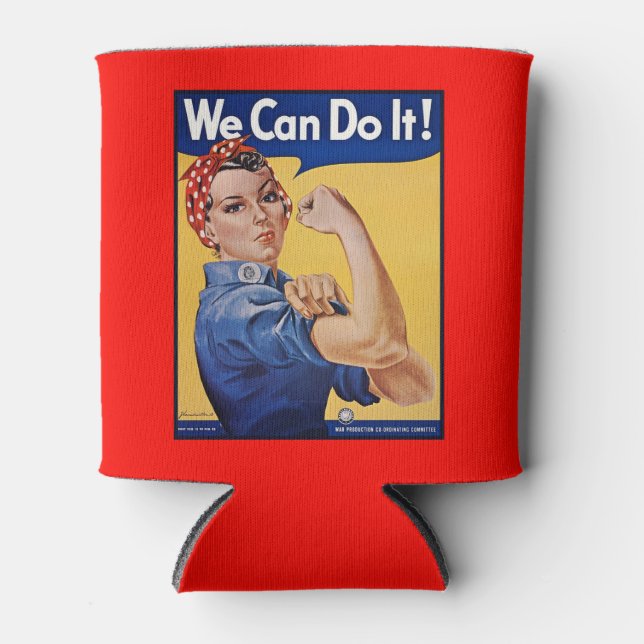 Rosie the Riveter: Strong Women Female Empowerment Can Cooler (Front)