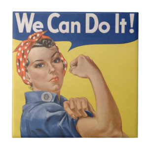 Rosie the Riveter: Strong Women Female Empowerment Tile
