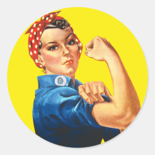 Rosie the Riveter, We Can Do It! Classic Round Sticker