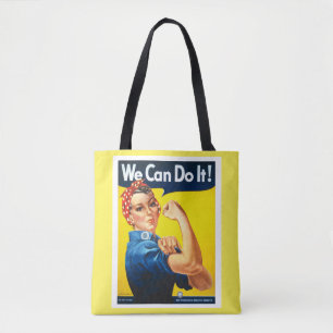 Rosie the Riveter We can do it Cute and Fun Tote Bag