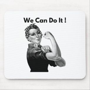 Rosie The Riveter We Can Do It Mouse Pad