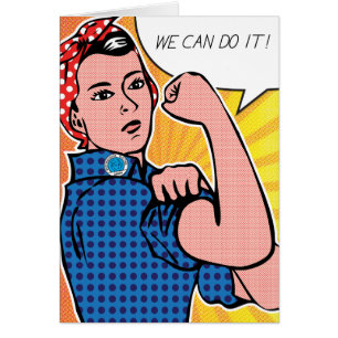 Rosie the Riveter We Can Do It! Pop Art Dots