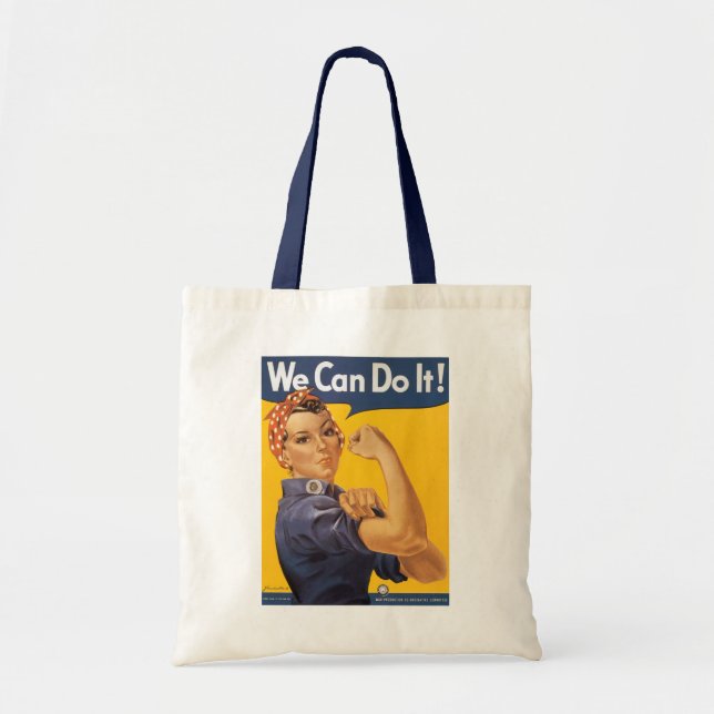 Rosie the Riveter "We Can Do IT " Tote Bag (Front)