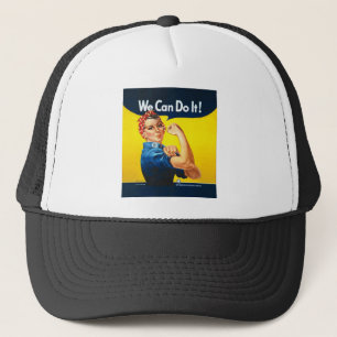 Rosie the Riveter "We Can Do It!" Trucker Hat