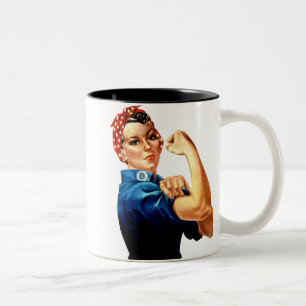 Rosie the Riveter - We Can Do It! Two-Tone Coffee Mug