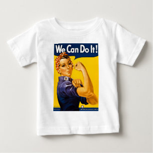 Rosie the Riveter We Can Do It Vintage Baby T-Shirt