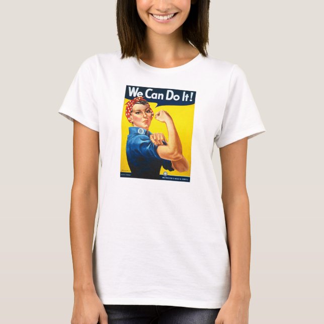 Rosie the Riveter We Can Do It World War Two T-Shirt (Front)