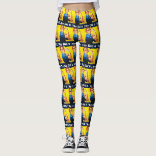 Rosie the Riveter "We Did It" leggings