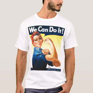 Rosie the Riveter Yellow Gradient T-Shirt