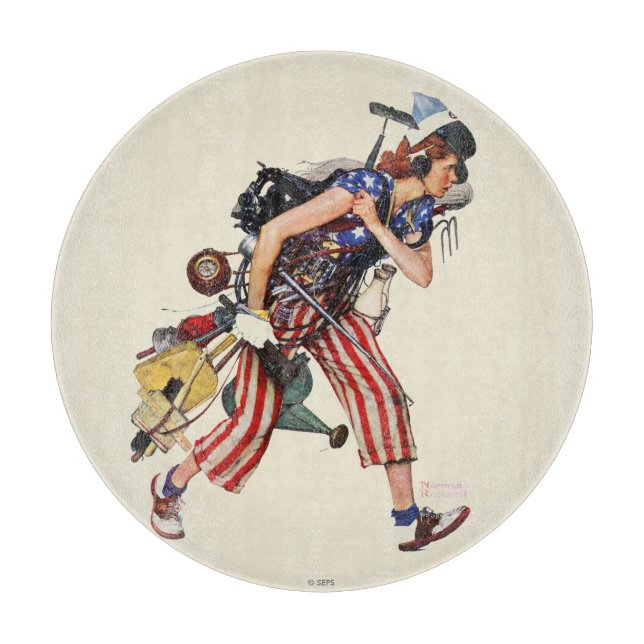 Rosie to the Rescue Cutting Board (Front)