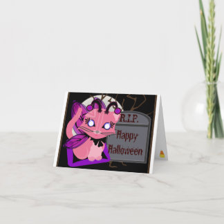 Rosie Toon Kitty Fairy Kitten with Tomb Card