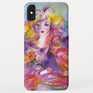 ROSINA /Young Girl with Rose and Parrot Case-Mate iPhone Case
