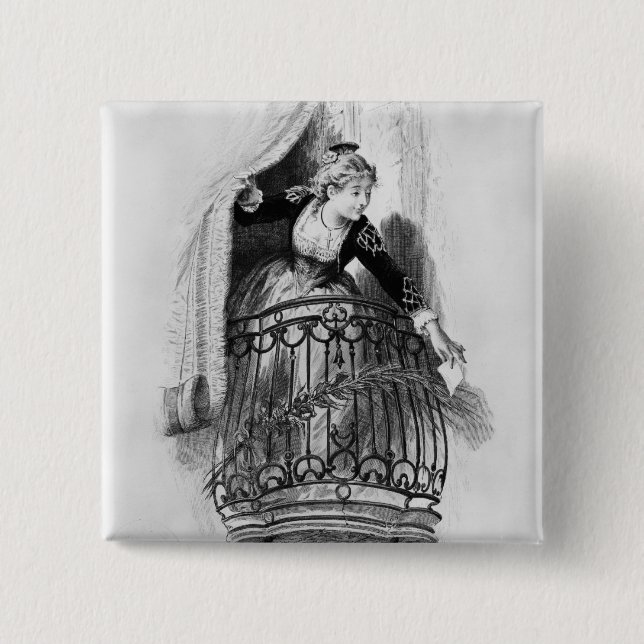 Rosine 15 Cm Square Badge (Front)