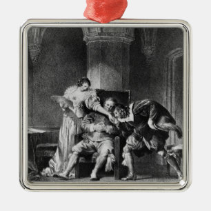 Rosine, Bartholo, Count Almaviva Metal Tree Decoration