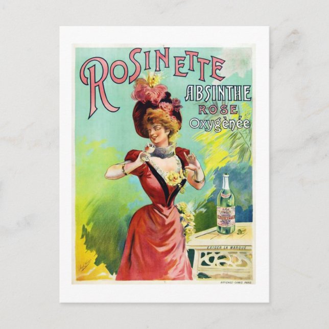 Rosinette Absinthe Postcard (Front)