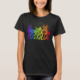 Roskilde Pride Skyline Pride Parade Roskilde T-Shirt
