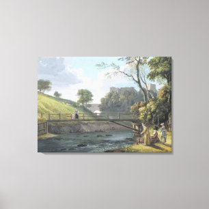 Roslin Castle, Midlothian (w/c and gouache on pape Canvas Print