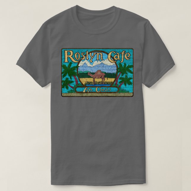 Roslyn Cafe Northern Exposure Worn TShirt (Design Front)