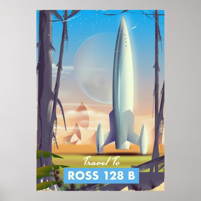 Ross 128 B Science fiction poster (Front)