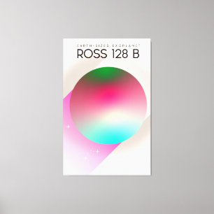 Ross 128B Science fiction poster Canvas Print
