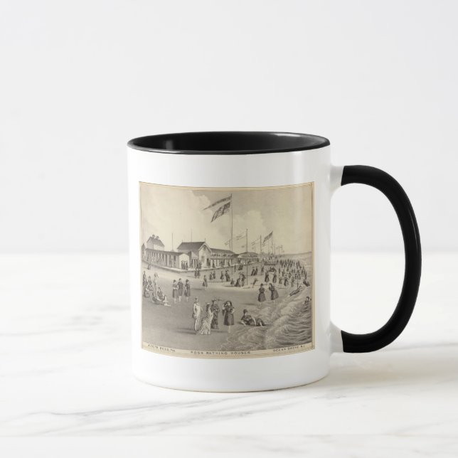 Ross Bathing Houses, Ocean Grove, NJ Mug (Right)
